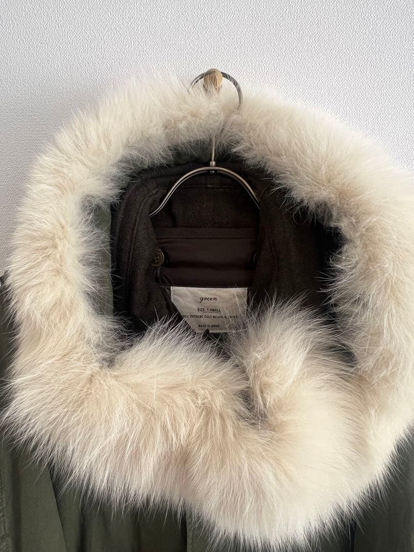 希少 小泉今日子着用 green M-65 モッズコート フォックスファー S