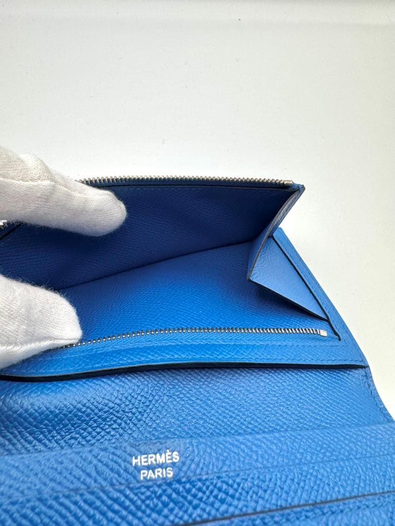 【極美品】HERMES エルメス ベアンスフレ エプソン C刻印 マチ付き