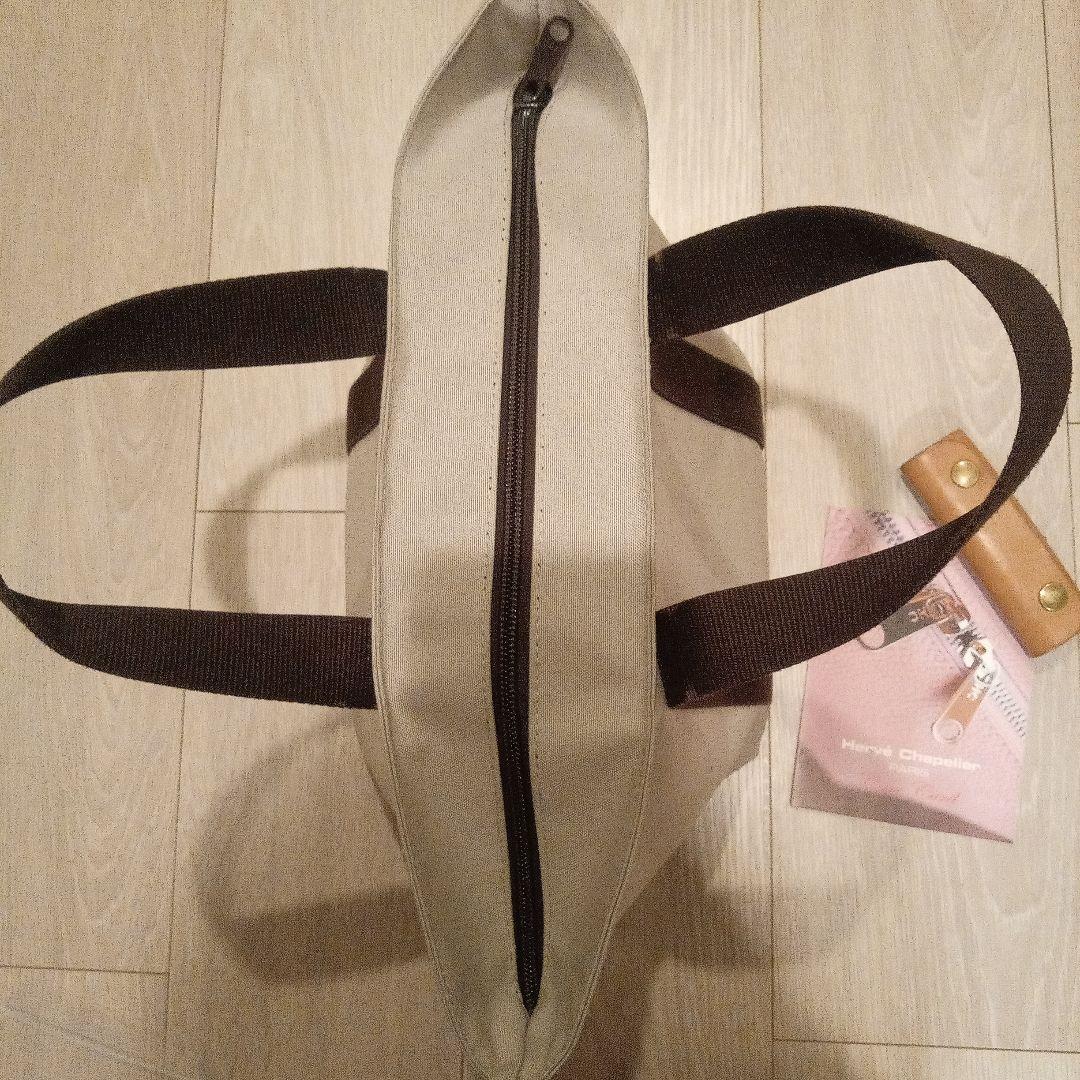 Hervé Chapelier トートバッグ グレー ブラウン