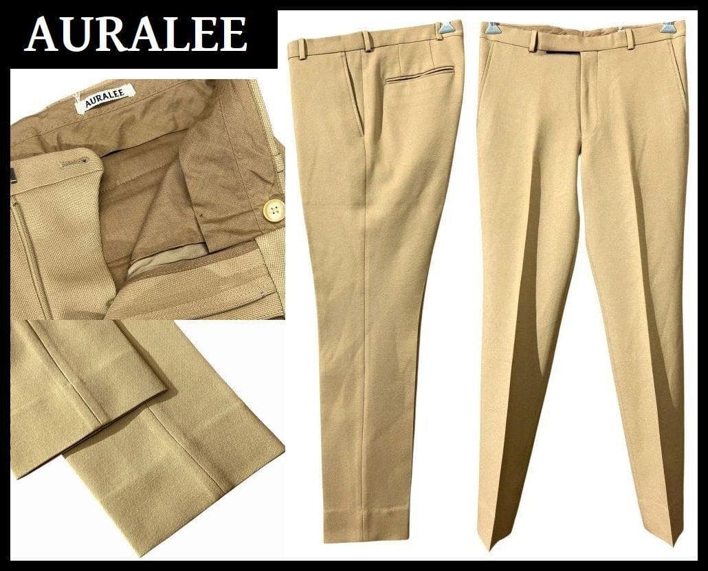 専用　1回着用 オーラリー ウール サージ ナロー スラックス トラウザーズ