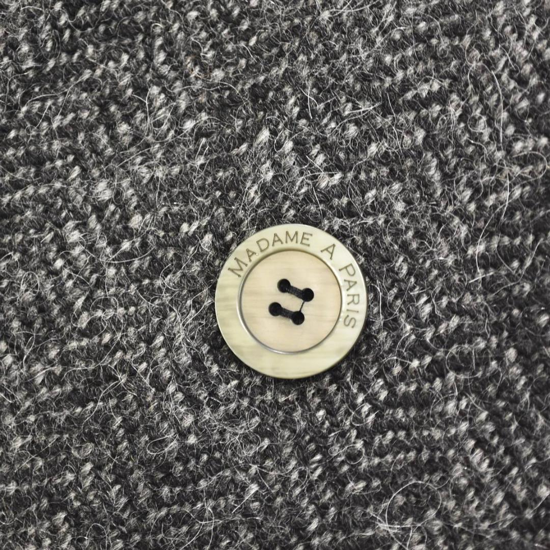 【高級】 【新品】 マダム ア パリ アルパカ混 ウールコート 通勤 オフィス♪