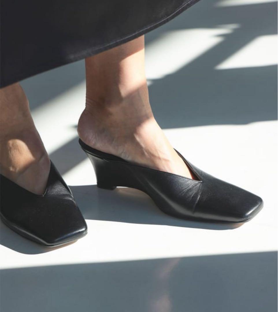 【美品】現行品 デミルクスビームス レザーミュール