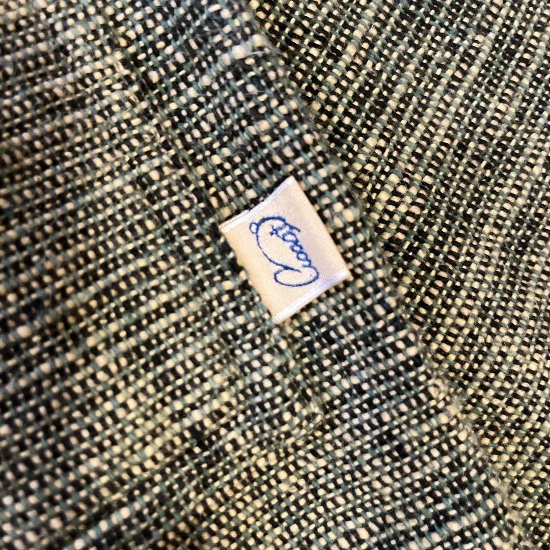 美品 うさとの服 綿 エプロンドレス 藍染 草木染め usaato ウサト