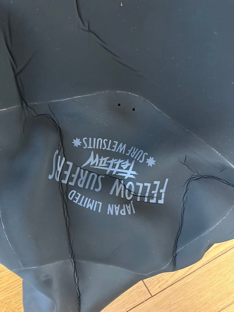 FELLOW ブラック フルスーツ セミドライスーツ フロントジップ