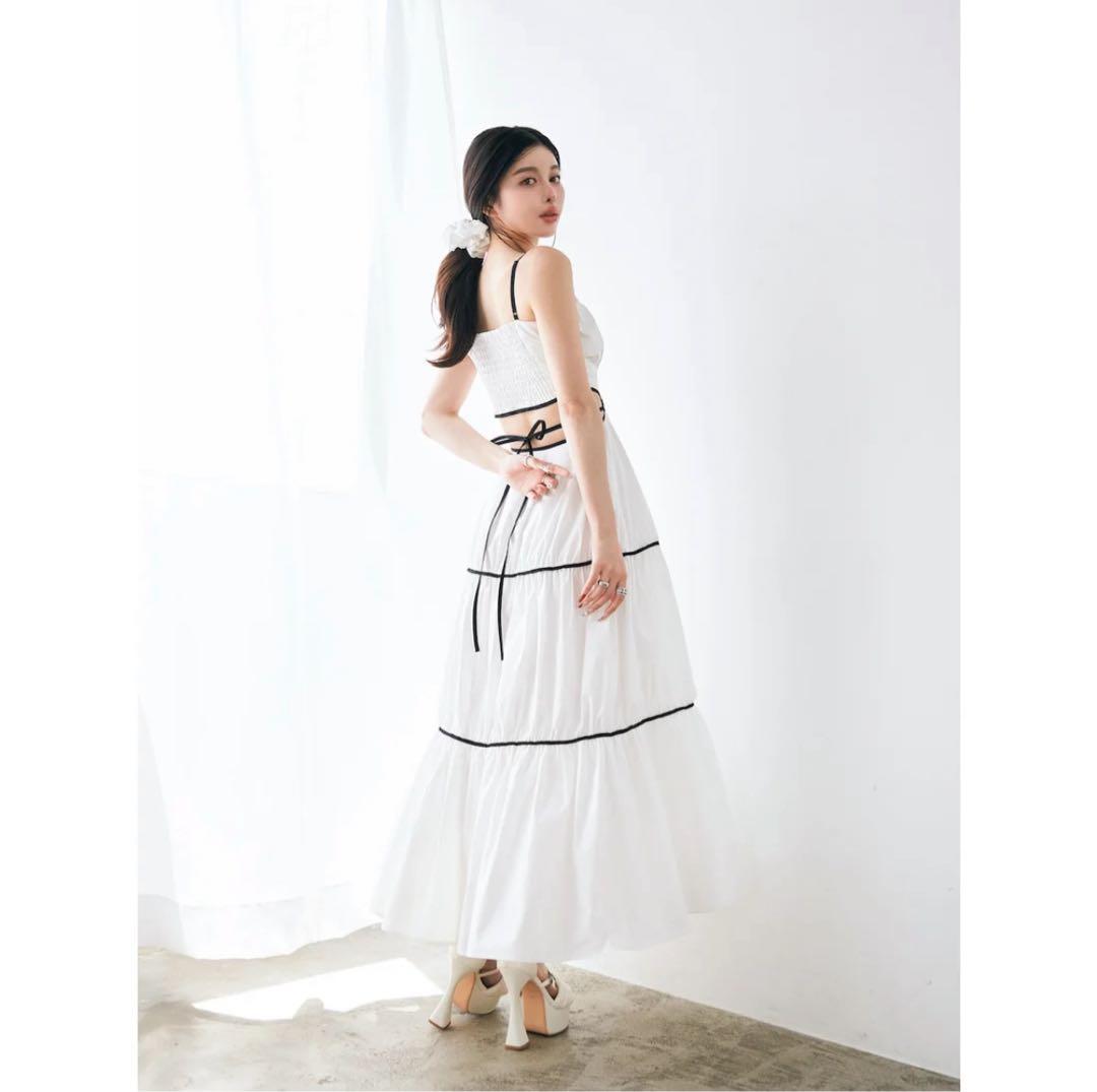 Darich ダーリッチ バックオープンキャミフレアロングワンピース