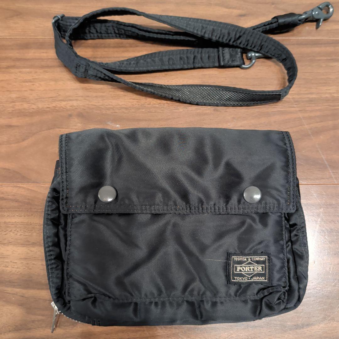 【美品】PORTER ポーター タンカー ショルダーバッグ 2way 黒