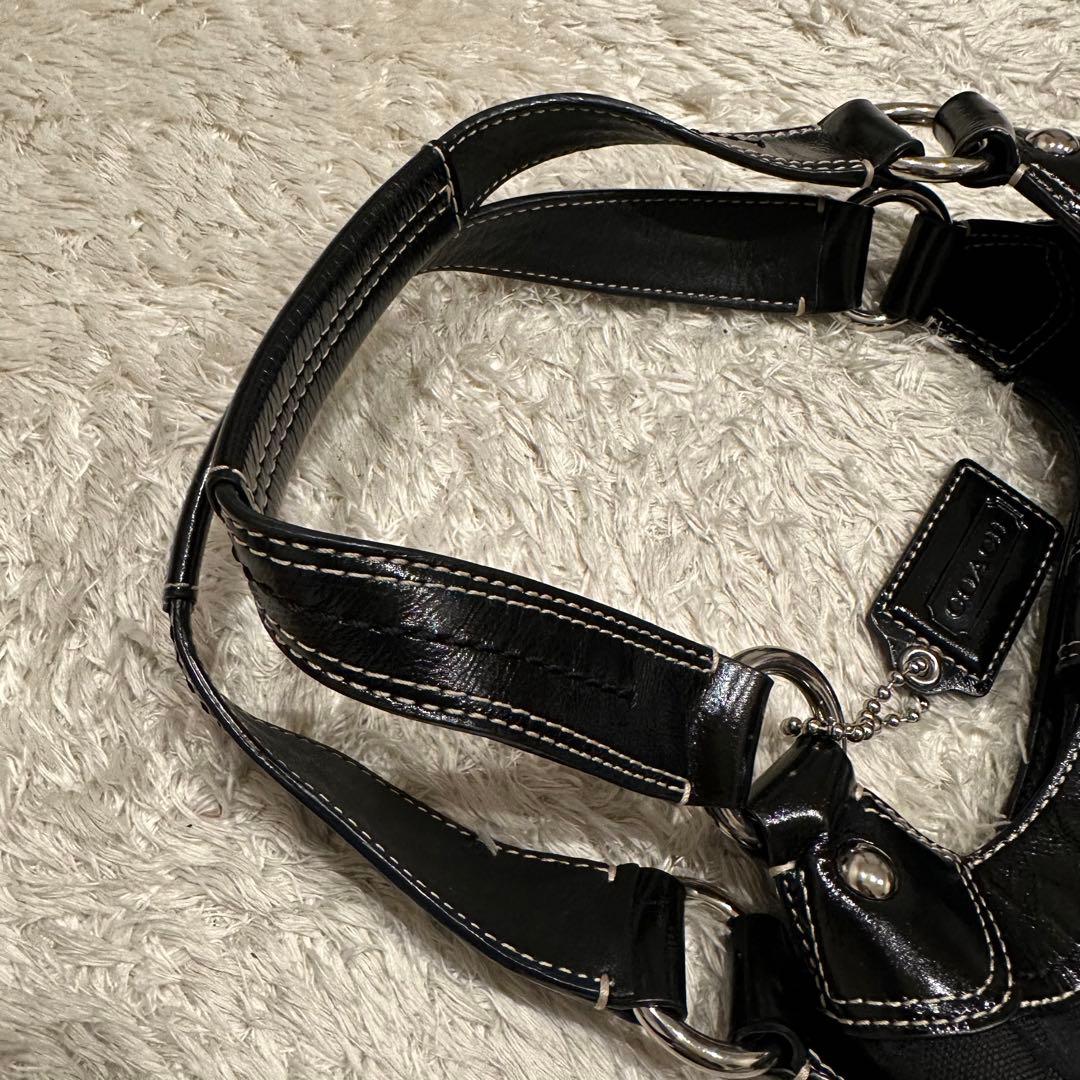 COACH コーチ　シグネチャー　ソーホー　ハンドバッグ　トート　総柄　レザー