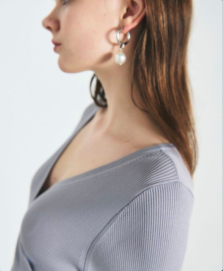 グレースコンチネンタル●未使用タグ付●24SS チュール×ニットドッキングドレス