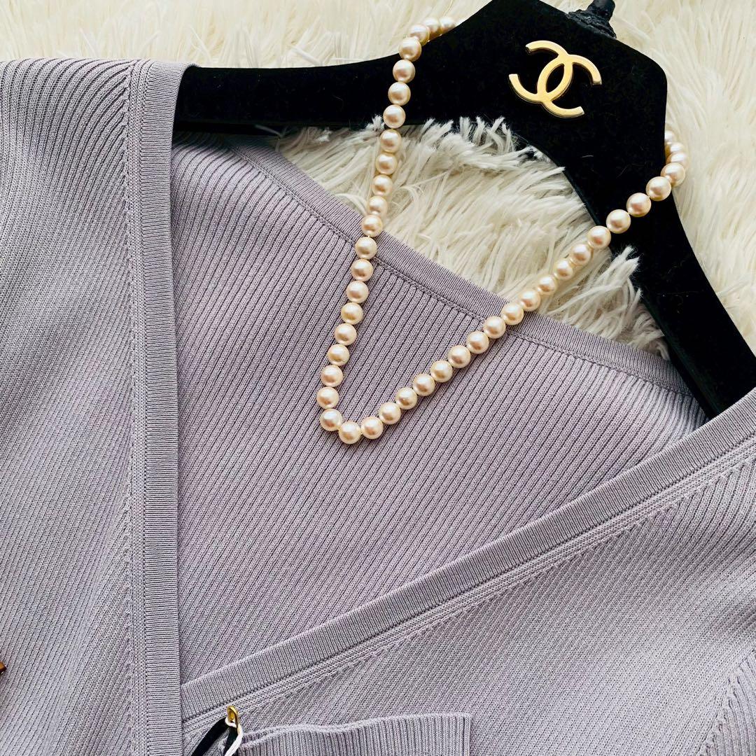 グレースコンチネンタル●未使用タグ付●24SS チュール×ニットドッキングドレス