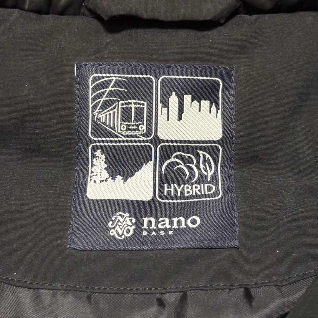 【極美品✨】ナノユニバース 近年モデル ハイブリッドダウンコート ファー付 M