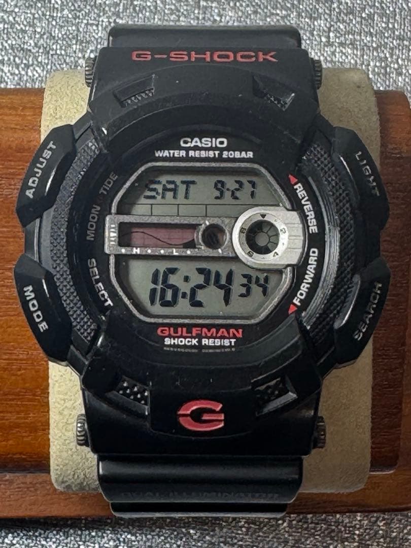 激レア G-SHOCK GULFMAN 電池交換済ブラック ヴィンテージ カシオ