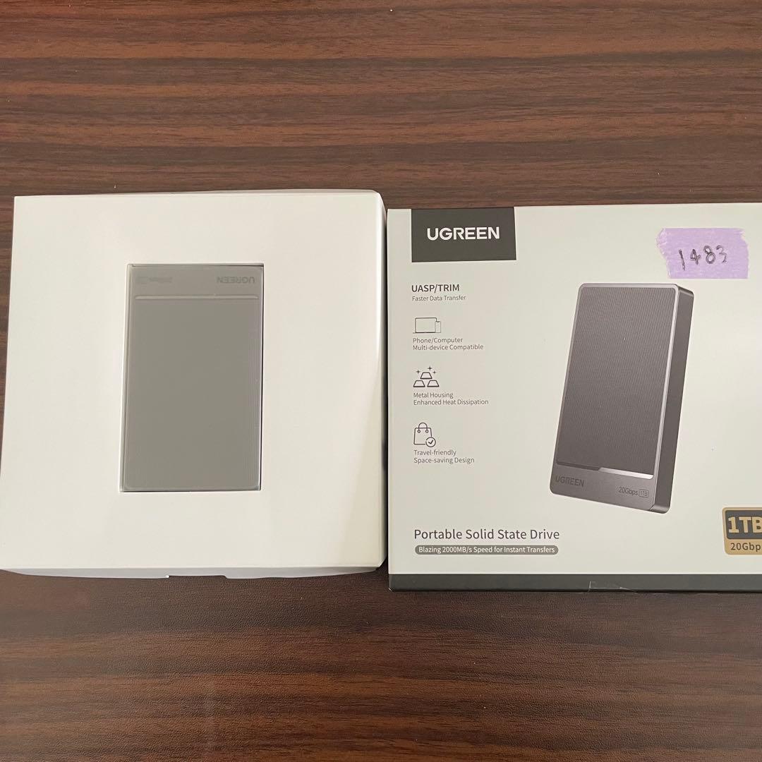UGREEN SSD 外付け 1TB USB 3.2 Gen 超小型