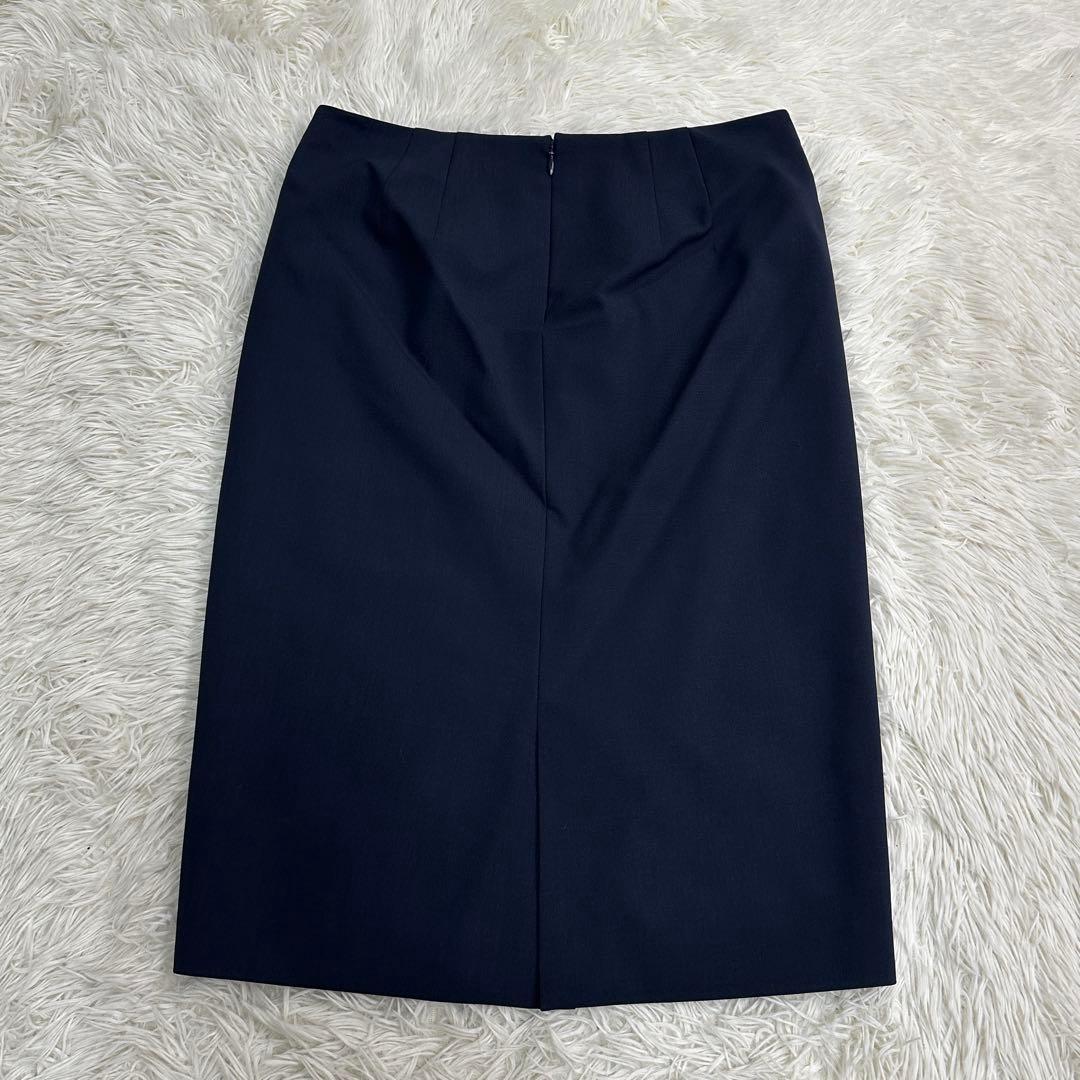 Theory セオリー スーツセット ノーカラー スカート ネイビー 4