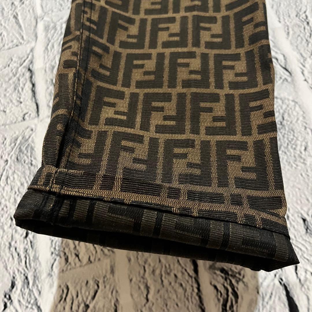 【美品】FENDI フェンディ ズッカ柄 パンツ ボトムス ジャガード 30 M