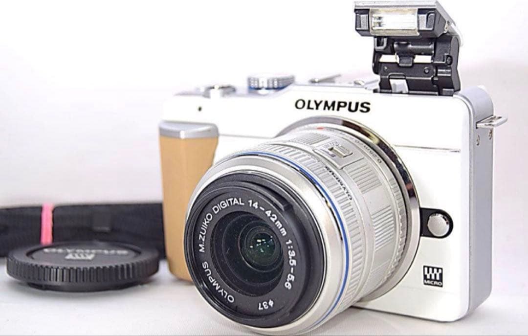 ✨美品✨❤️スマホ転送❤️オリンパス E−PL1 可愛いミラーレスカメラ❤