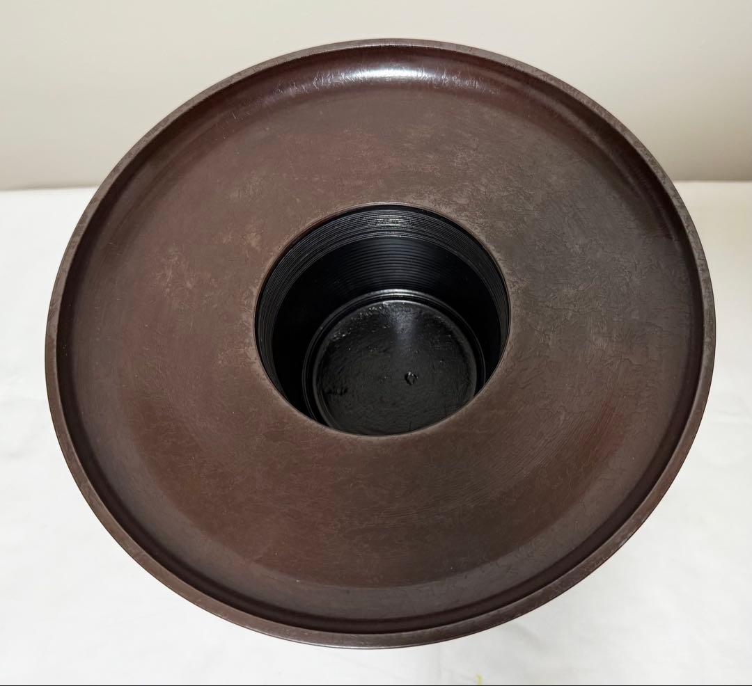 池坊 唐銅製 おげんちょ 花器 華道具 台