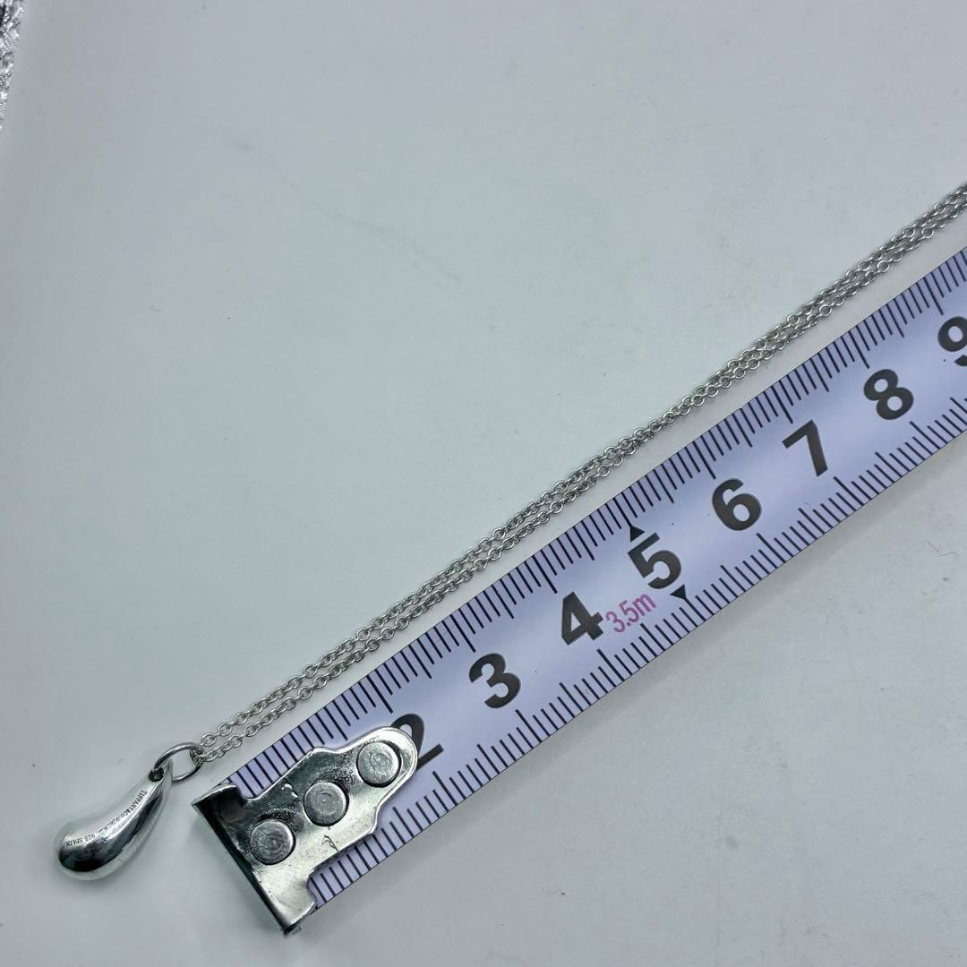 【美品】ティファニー　ティアドロップ　ネックレス　シルバー　雫　レディース