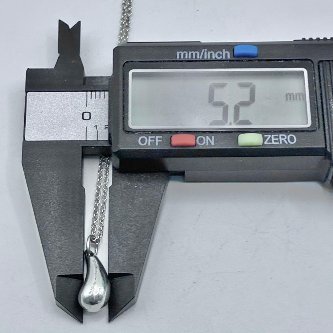 【美品】ティファニー　ティアドロップ　ネックレス　シルバー　雫　レディース