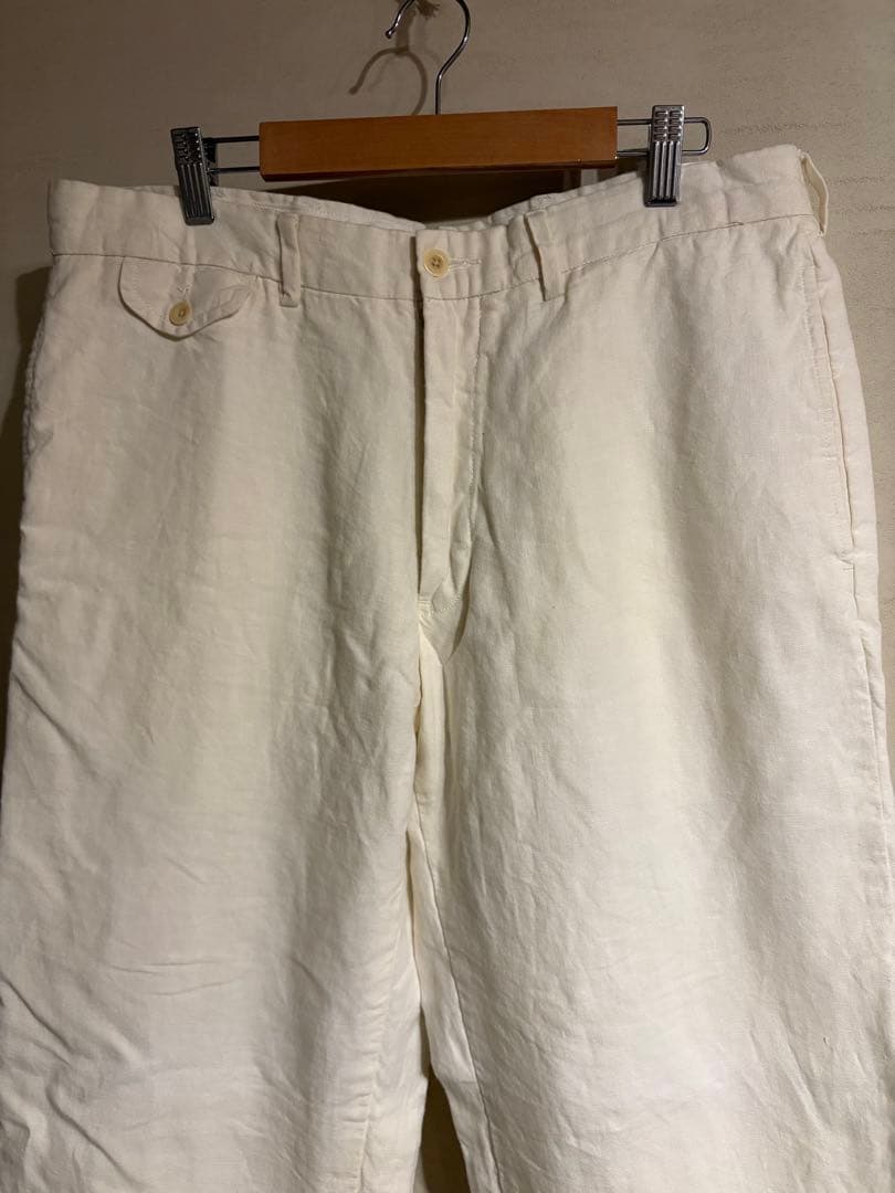 ラルフローレン　リネン100％ ホワイト　チノパン　トラウザーズ　W35