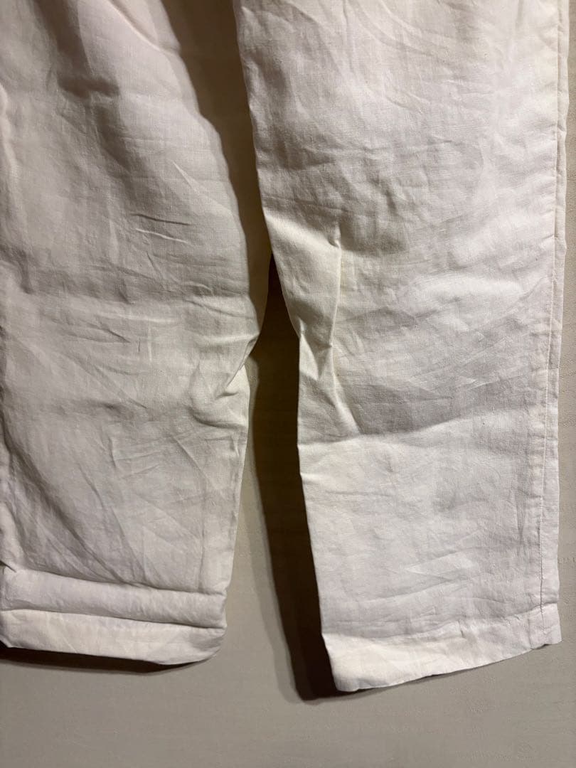 ラルフローレン　リネン100％ ホワイト　チノパン　トラウザーズ　W35