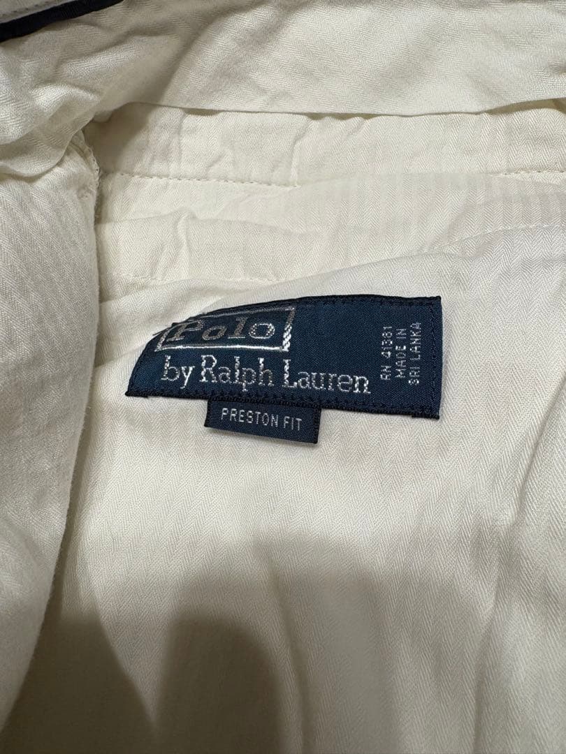 ラルフローレン　リネン100％ ホワイト　チノパン　トラウザーズ　W35