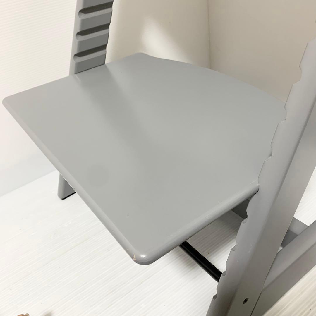 美品 ストッケ トリップトラップ グレー シリアル4 ベビーセット