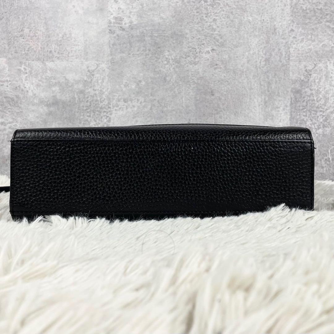 極美品 GIANNI VERSACE レザー クラッチバッグ メデューサ 黒