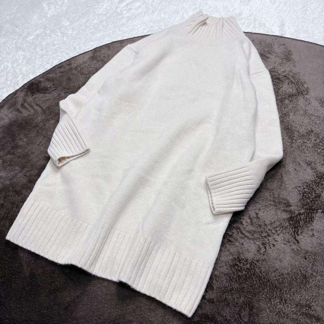 【新品】plage スーパーファインウールカシミヤハイネックミニワンピース 近年