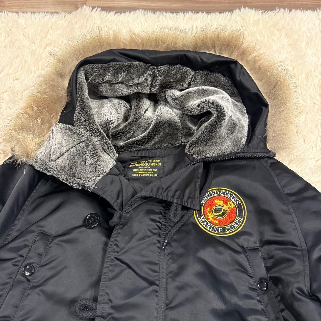 【希少】 美品 STUDIO DARTISAN N-3B コヨーテ ブラック L