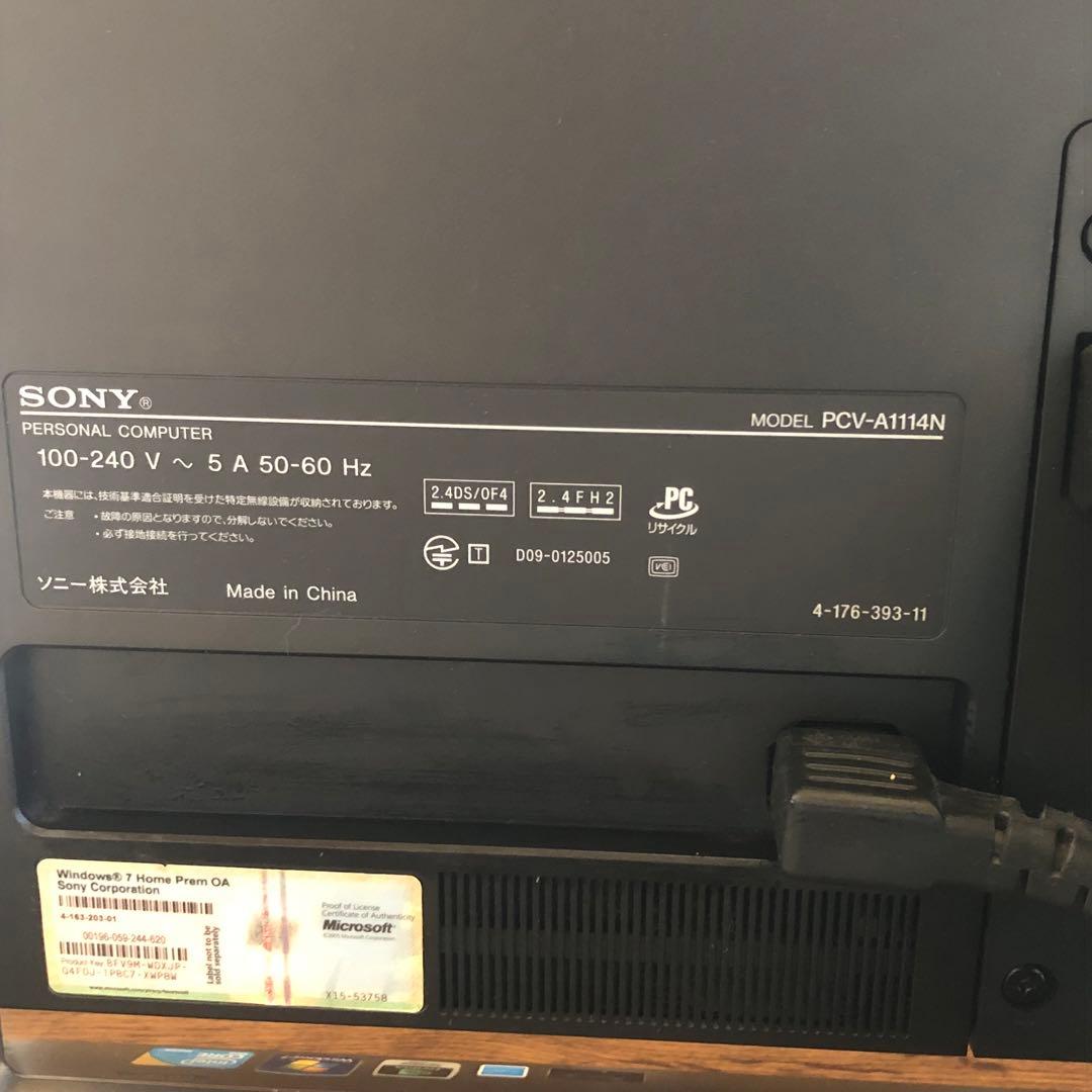 ソニー VPCL 128FJ VAIO パソコン本体と付属品