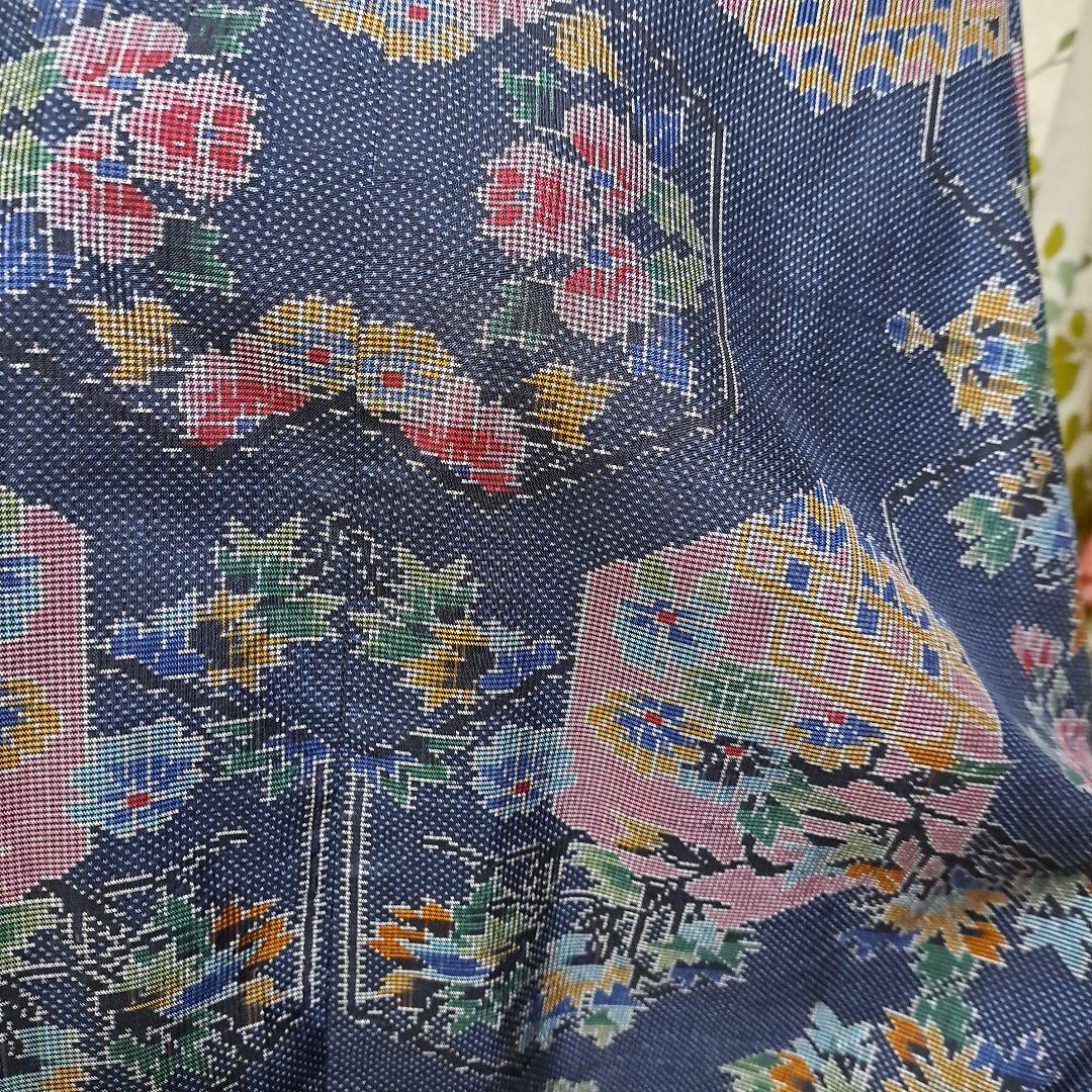 着物リメイク♥️本場大島紬7マルキ♪素敵なぁ～プリンセスラインのロングワンピース