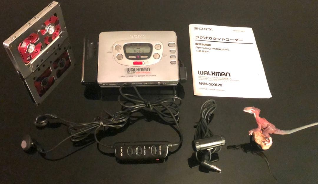カセットウォークマン SONY WM-GX622 銀「整備済み、完動美品」