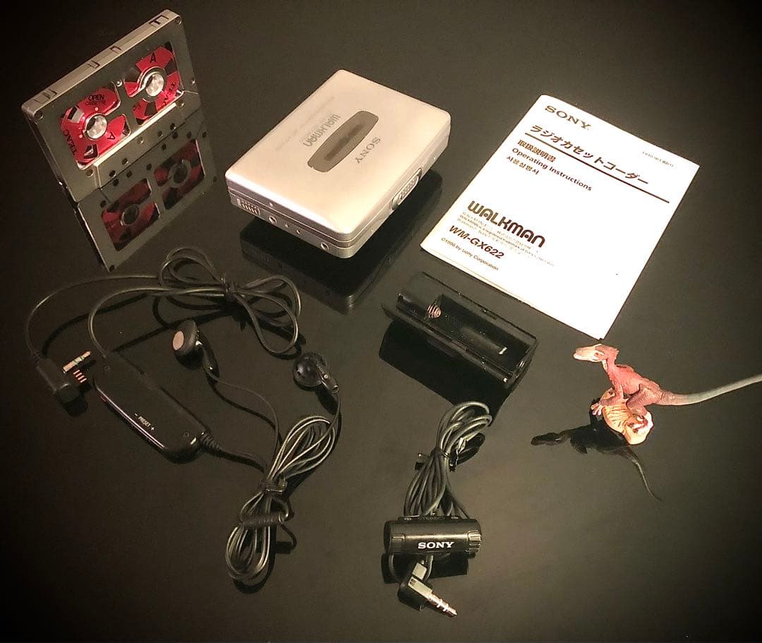 カセットウォークマン SONY WM-GX622 銀「整備済み、完動美品」