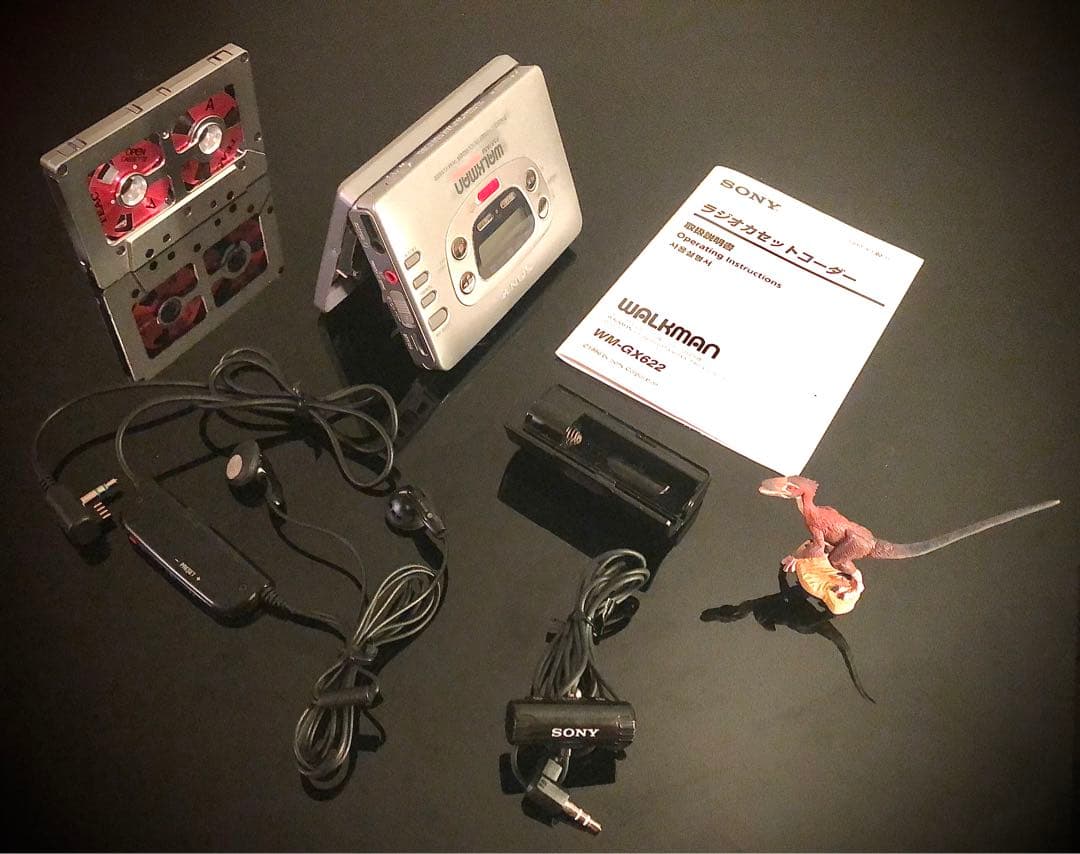 カセットウォークマン SONY WM-GX622 銀「整備済み、完動美品」