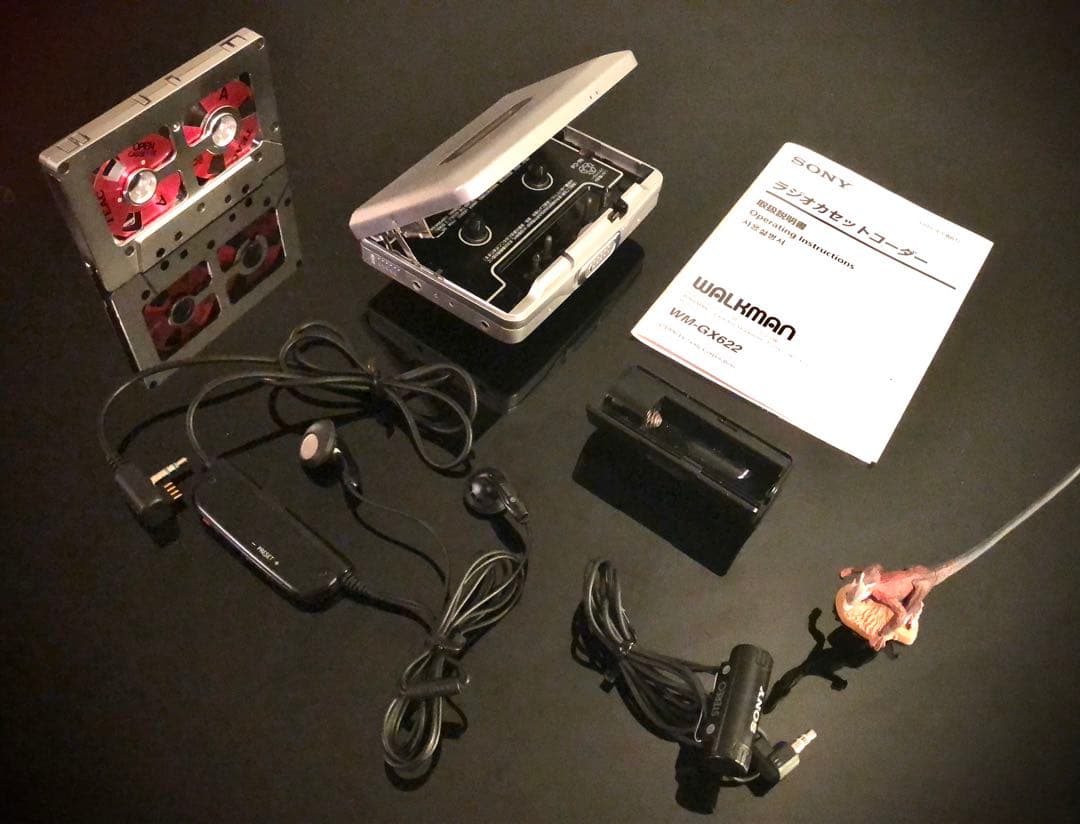 カセットウォークマン SONY WM-GX622 銀「整備済み、完動美品」
