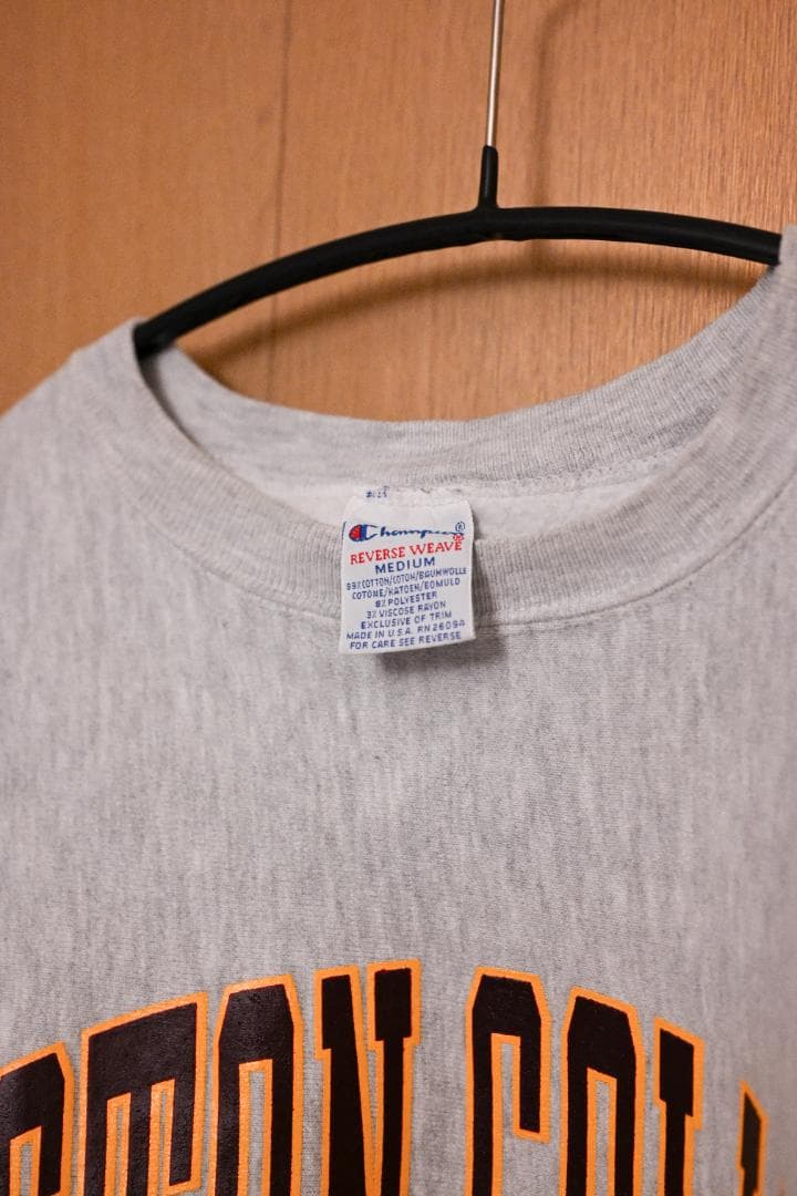 【90s】リバースウィーブ 刺繍タグ アメリカ製