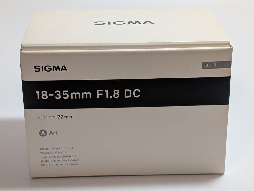 【美品】SIGMA Art 18-35mm F1.8 DC HSM CANON