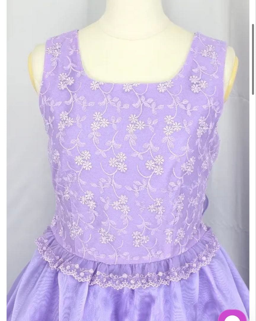 ゆめりすと 子供用ドレス パープル 紫 薄紫 演奏会 発表会 ソフィーライラック