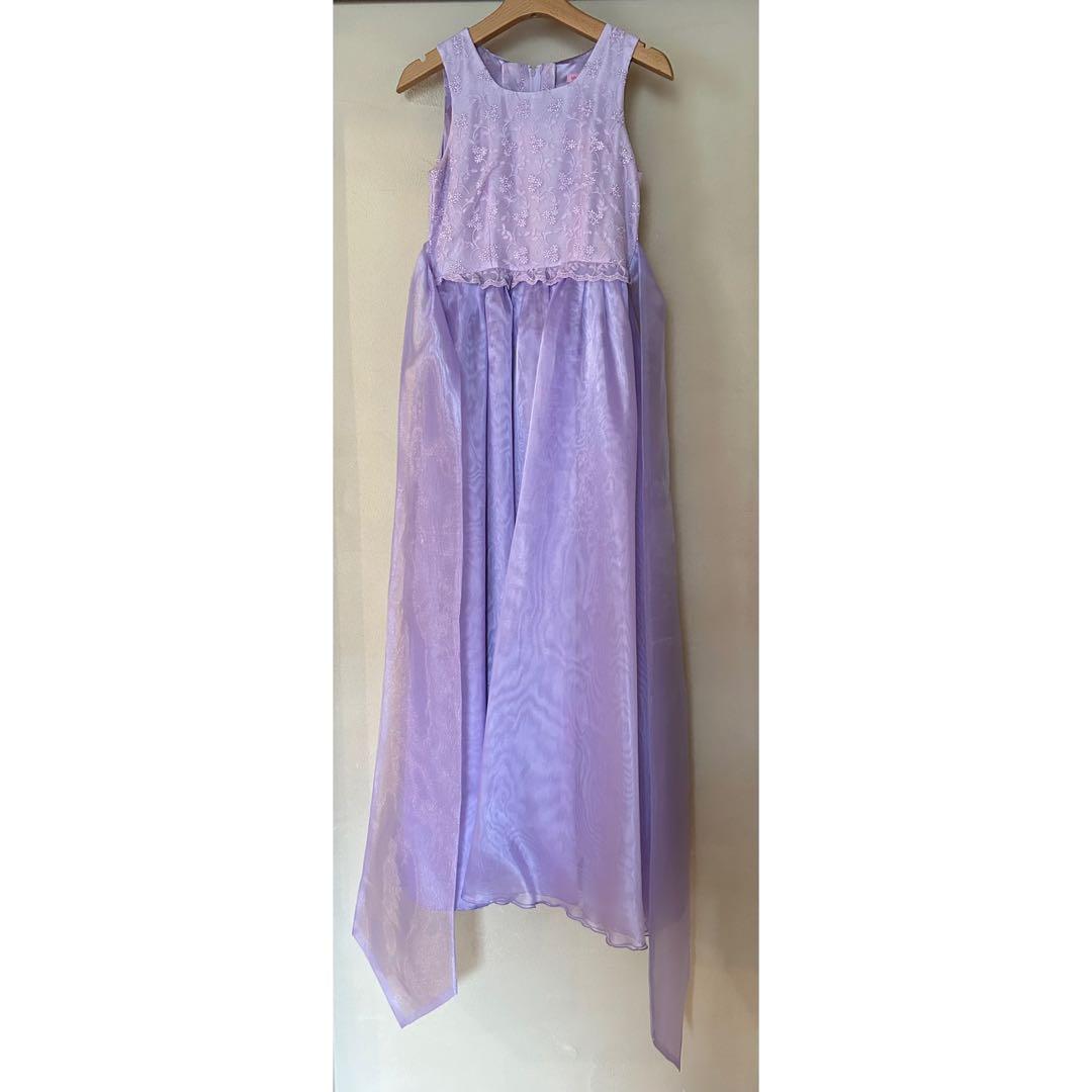 ゆめりすと 子供用ドレス パープル 紫 薄紫 演奏会 発表会 ソフィーライラック