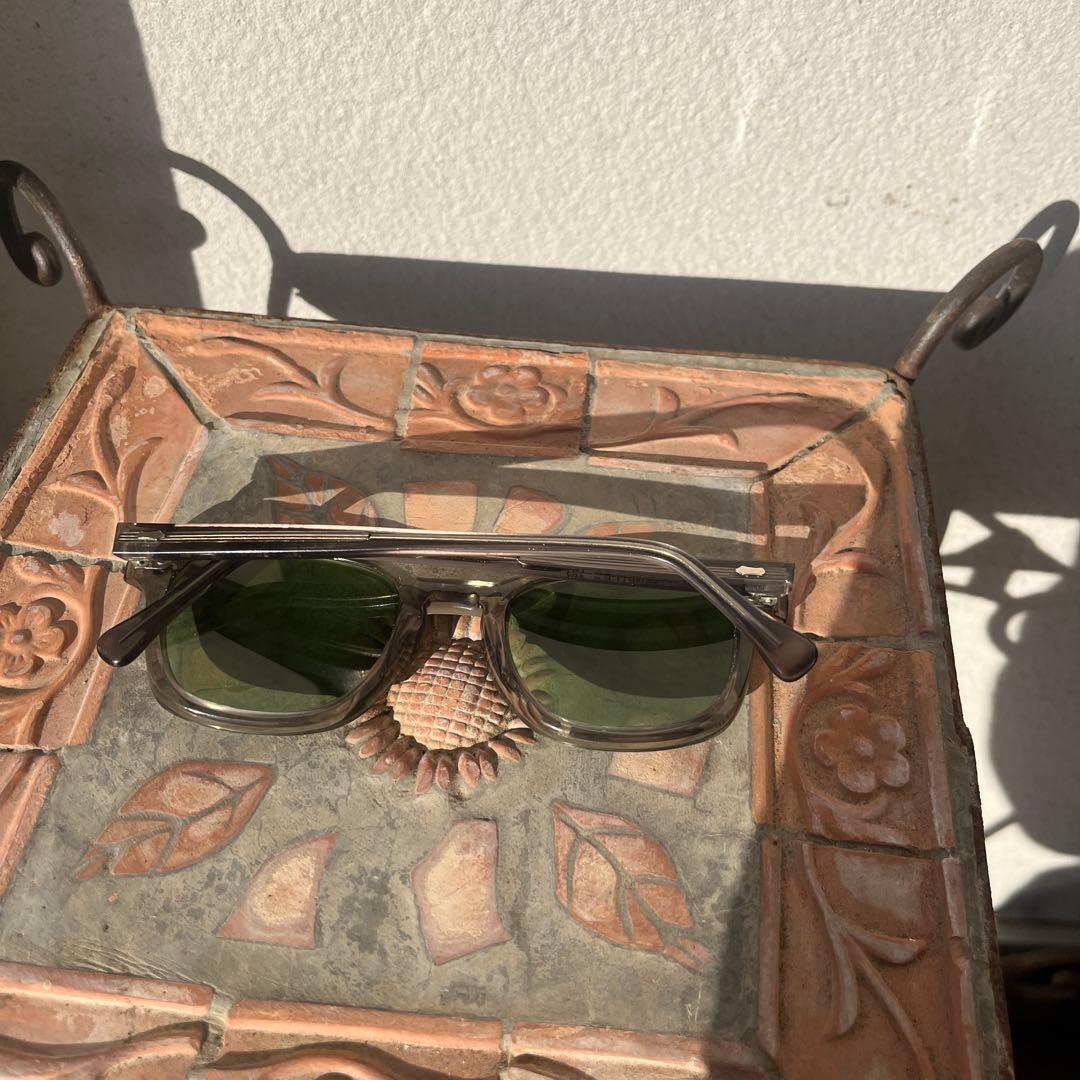 american optical アメリカンオプティカル　希少サイズ50 グレー