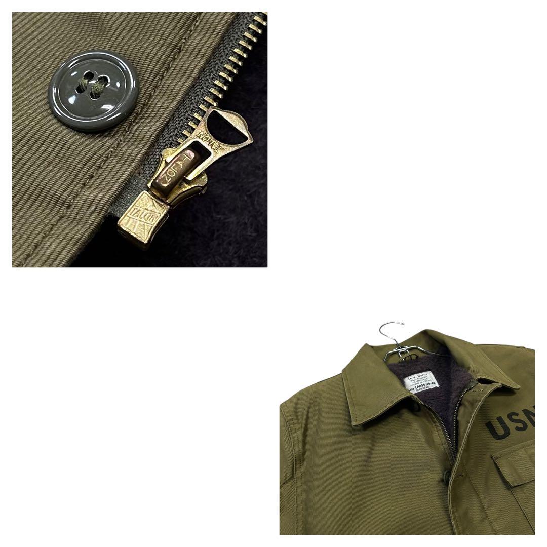 Bob Dong US NAVY A-2 デッキジャケット ミリタリー