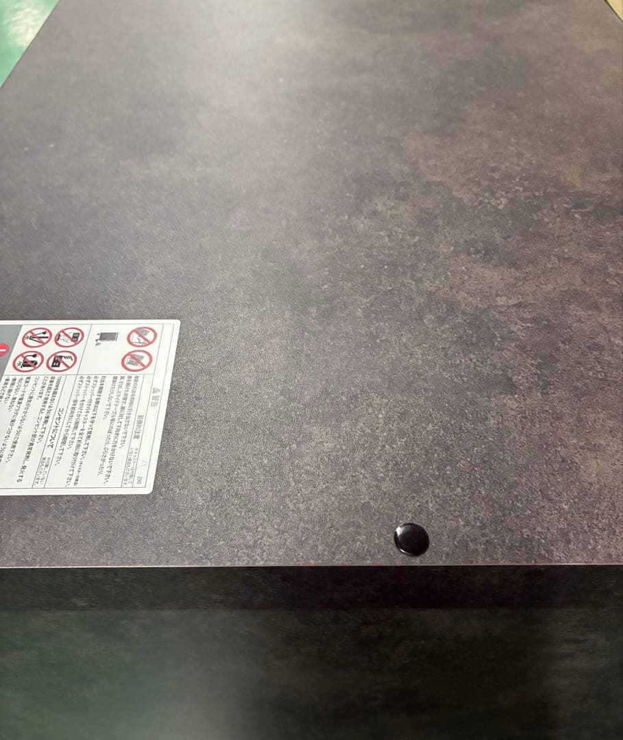 若干色ムラあり、パモウナ EMA-1400Rカウンター 幅140cm