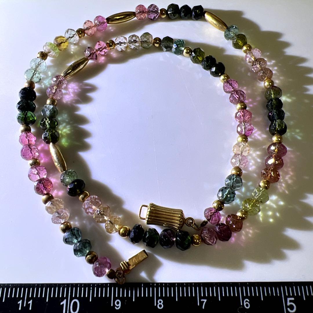 14K刻印　翡翠ネックレス　12g 東Y8-0210☆2F