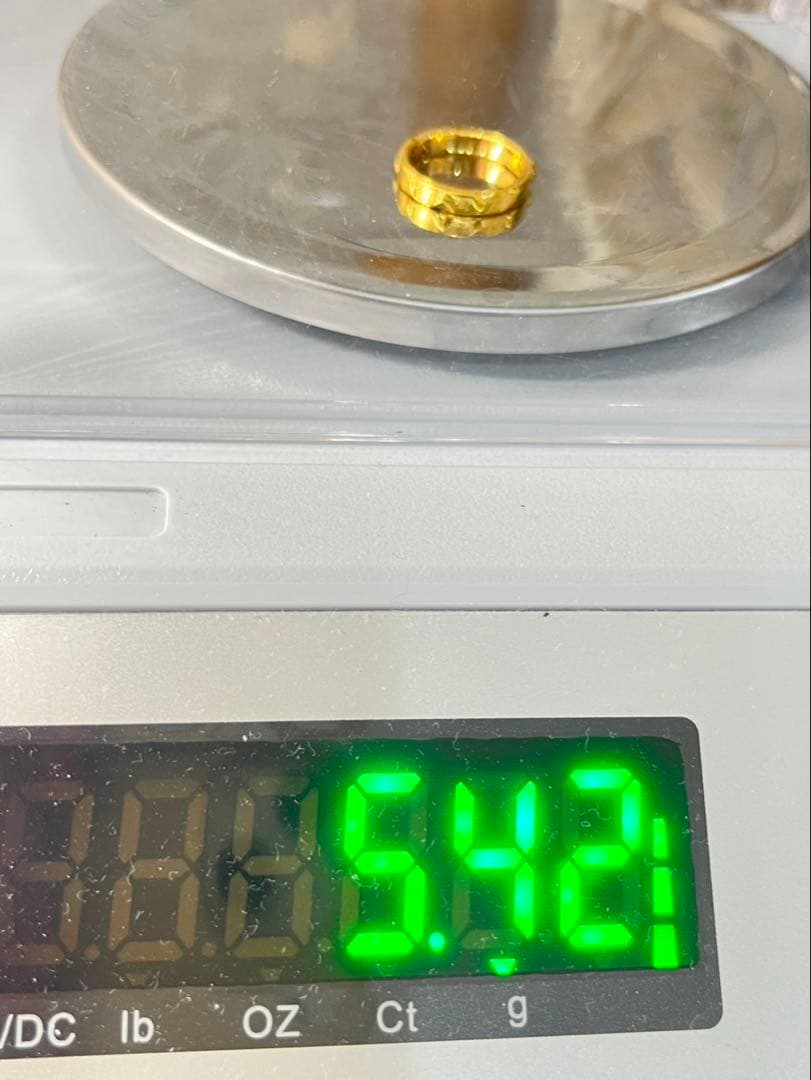 K24 純金 メルトリング 5.42g指輪 リング 刻印あり ハンドメイド