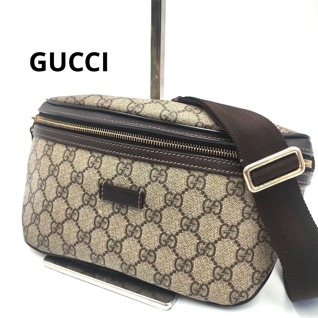 GUCCI グッチ　GGスプリーム　ウエストバッグ　233269・520981