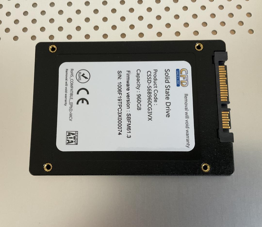 CFD CSSD-S6B960CG3VX　960GB　USB変換アダプタ付