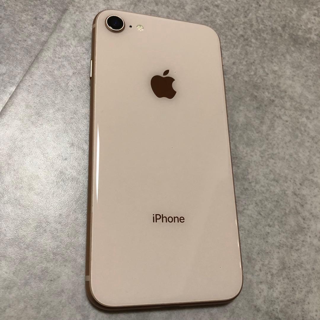 iPhone 8 ゴールド 64GB（SIMフリー）　保護フィルム付き
