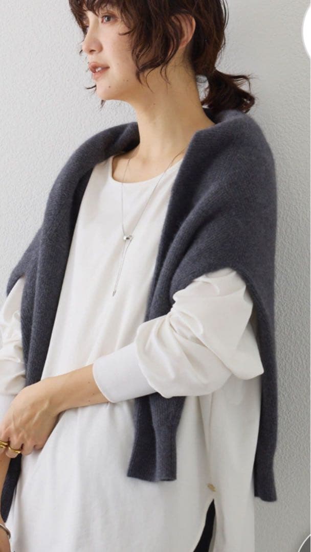 【新品未使用】RIVE DROITEキュプラプルオーバー　レイヤード　Fサイズ