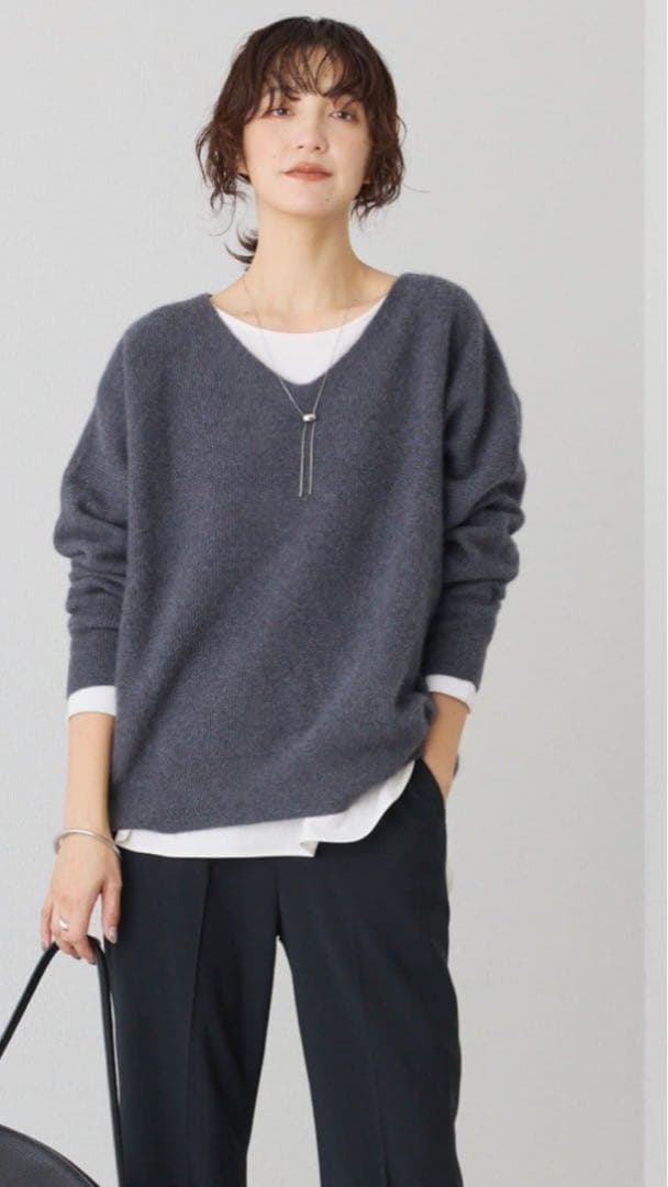 【新品未使用】RIVE DROITEキュプラプルオーバー　レイヤード　Fサイズ