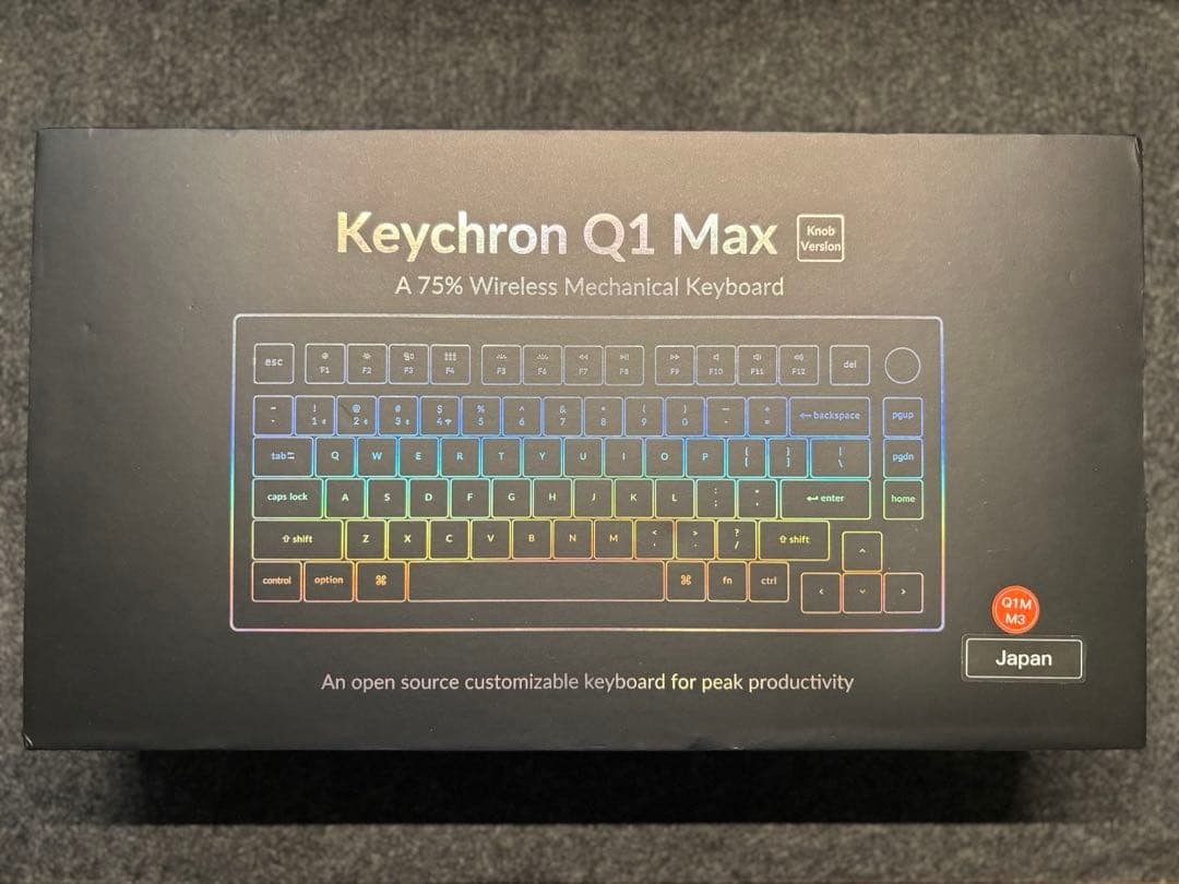 Keychron Q1 Max QMK/VIA（US ANSI 配列）茶軸